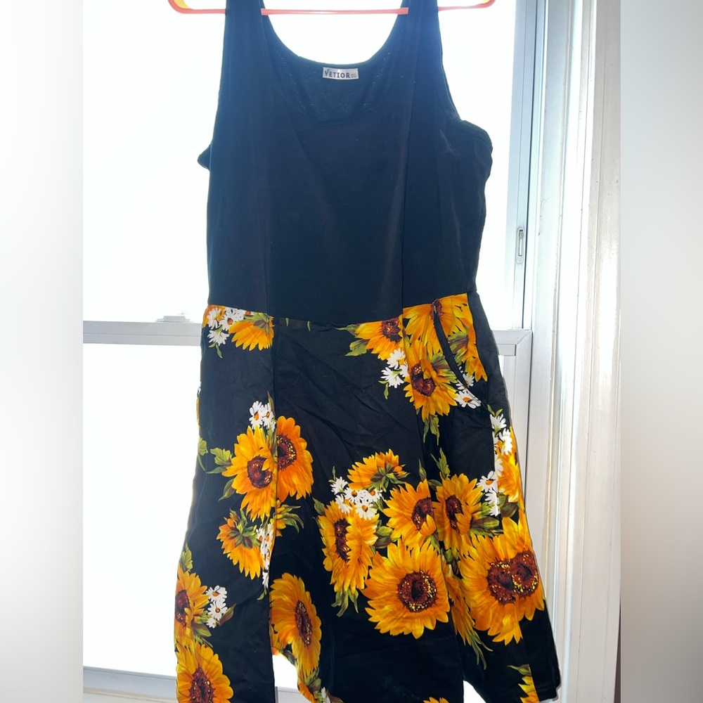 Sunflower summer dress